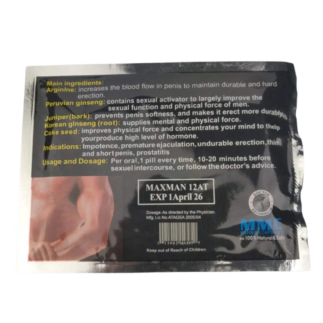 Maxman Sex Tablets Pouch
