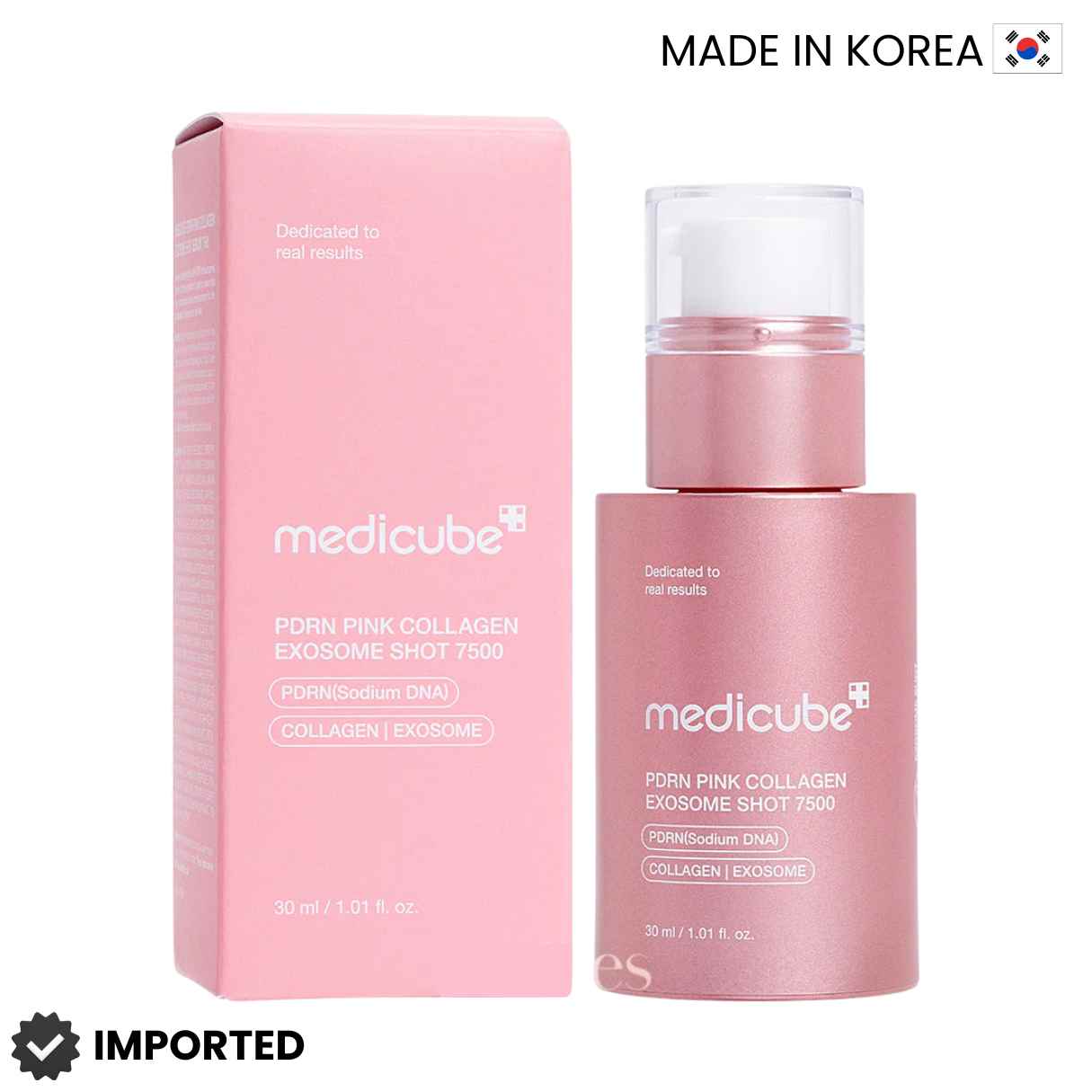 Medicube PDRN Pink Collagen Exosome Shot 7,500 ppm.