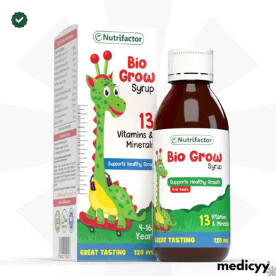 Nutrifactor Bio Grow Kids Multivitamin Syrup – 120 mL