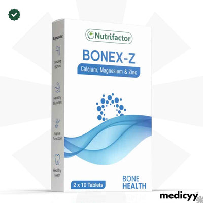 Nutrifactor Bonex-Z Calcium, Magnesium & Zinc – 20 Tablets