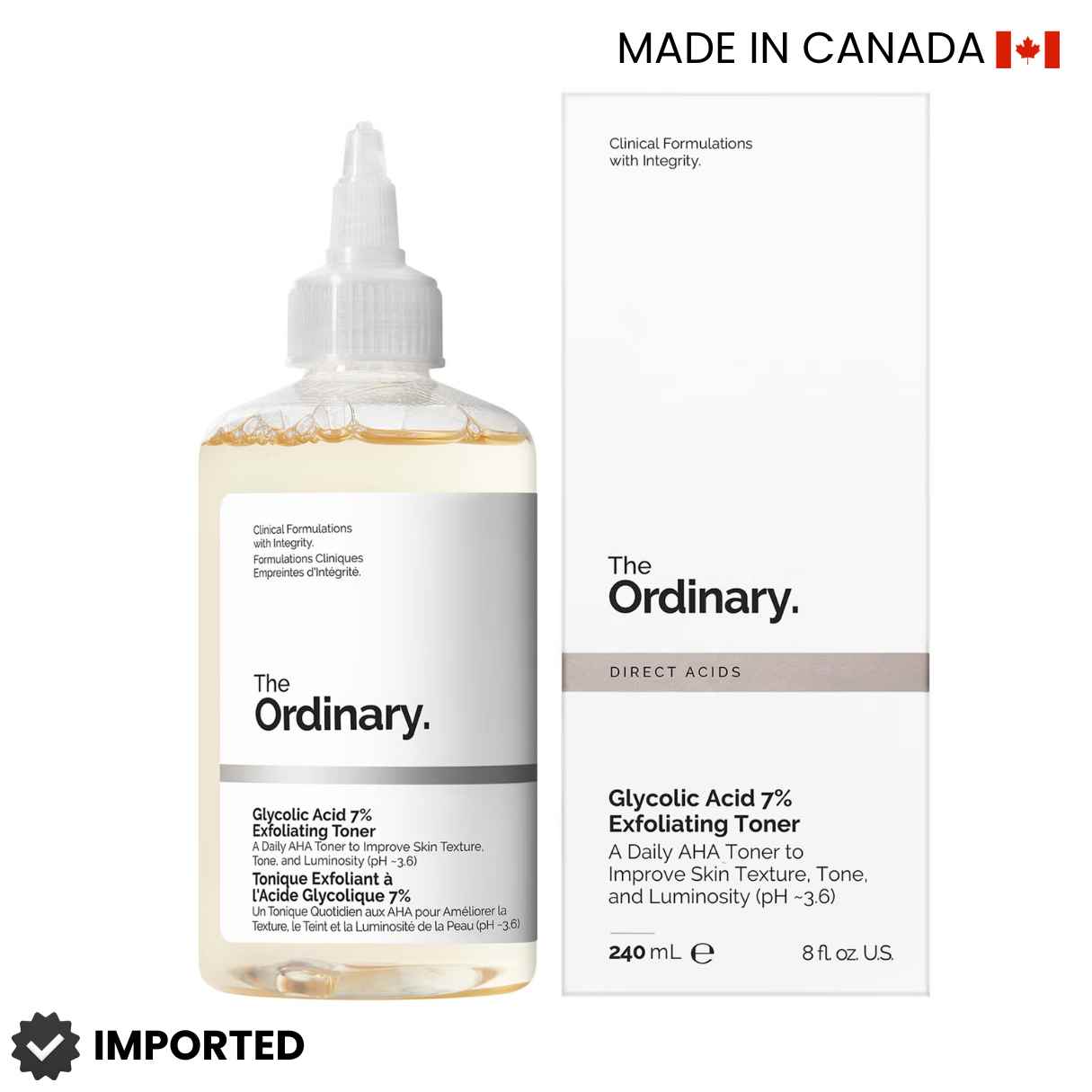 The Ordinary Glycolic Acid exfoliating Tonic solution 240 mL