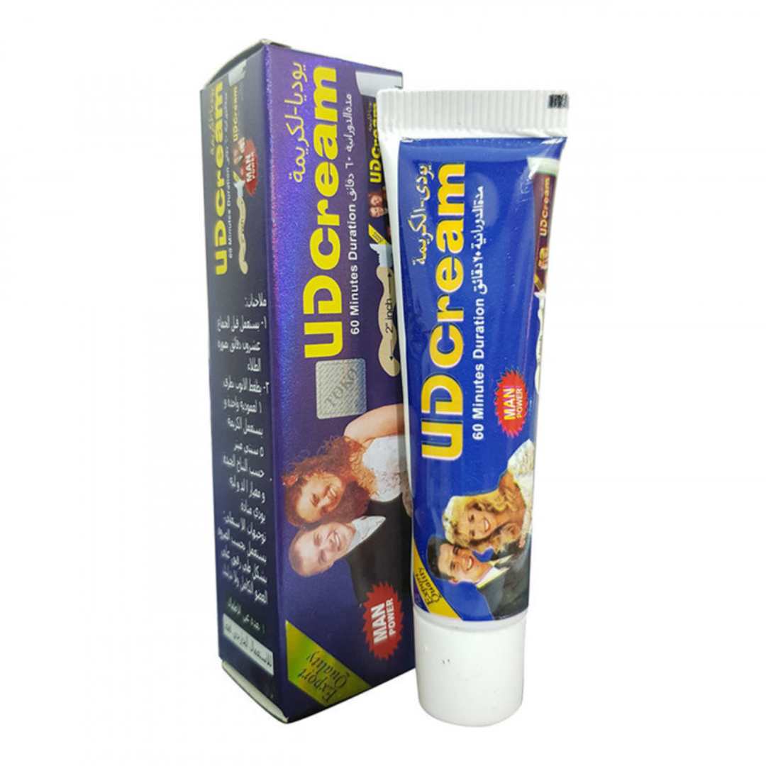 UD Cream packaging including a tube and a box on a white background