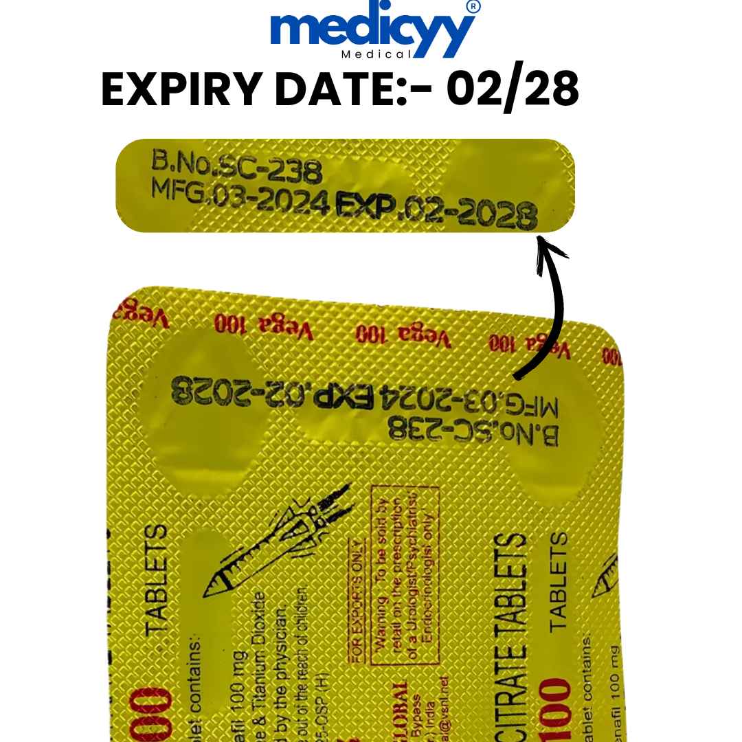 Vega 100mg Tablets Super-Star